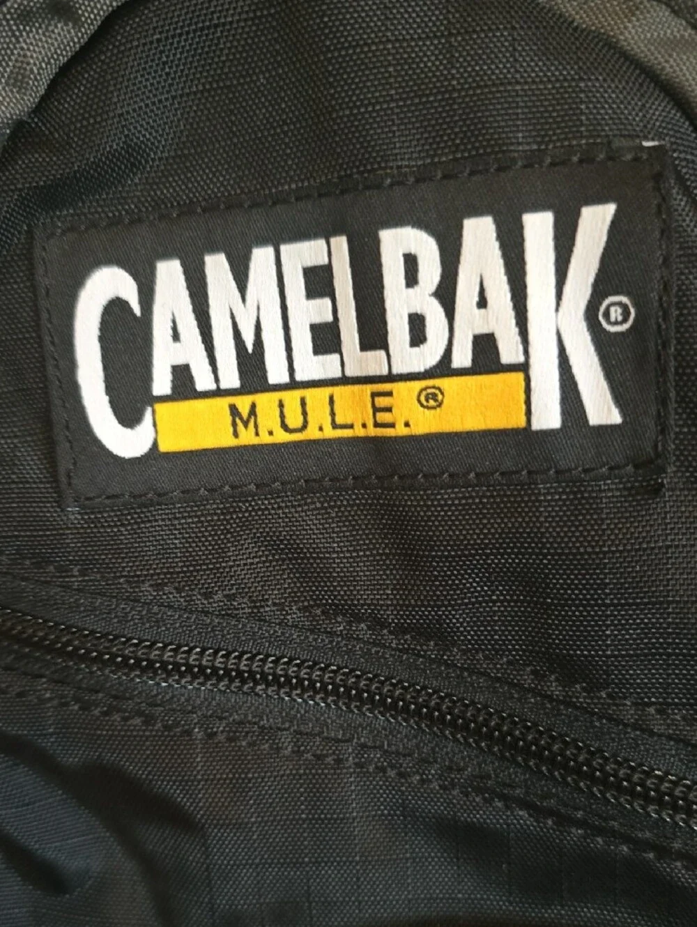 CamelBak Black and Gray Hydration Backpack with Yellow Accents